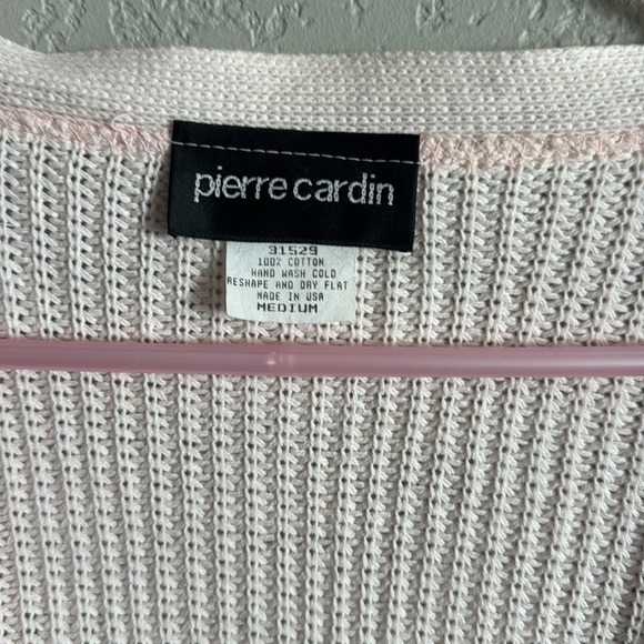 Pierre Cardin pink knit sweater size medium - Picture 2 of 13